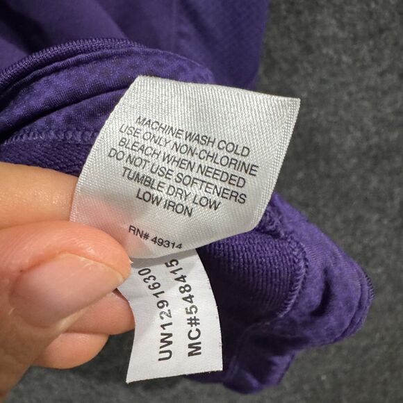 Clemson Tigers Shirt Women's Large Purple NCAA Football Pullover Under Armour - Picture 8 of 8